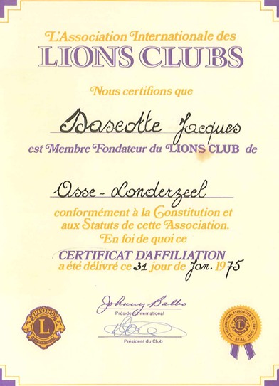 Lidmaatschap Lionsclub Asse - Londerzeel